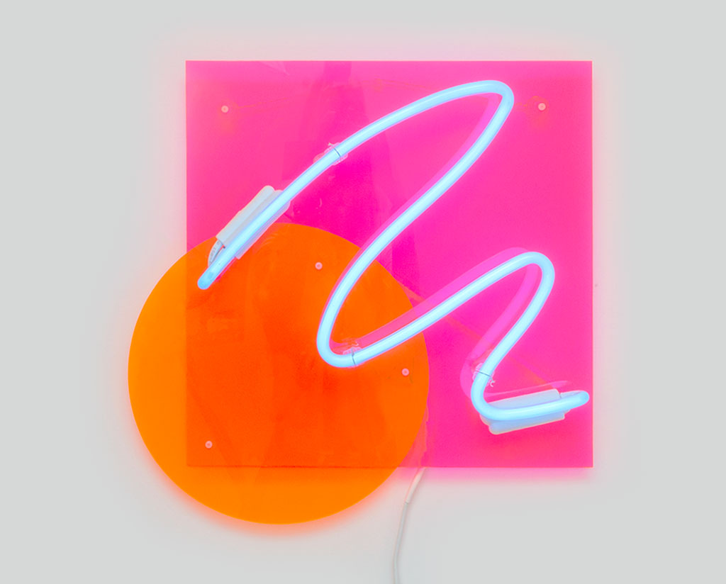 The squiggle neon light sign. Customizable neon lights