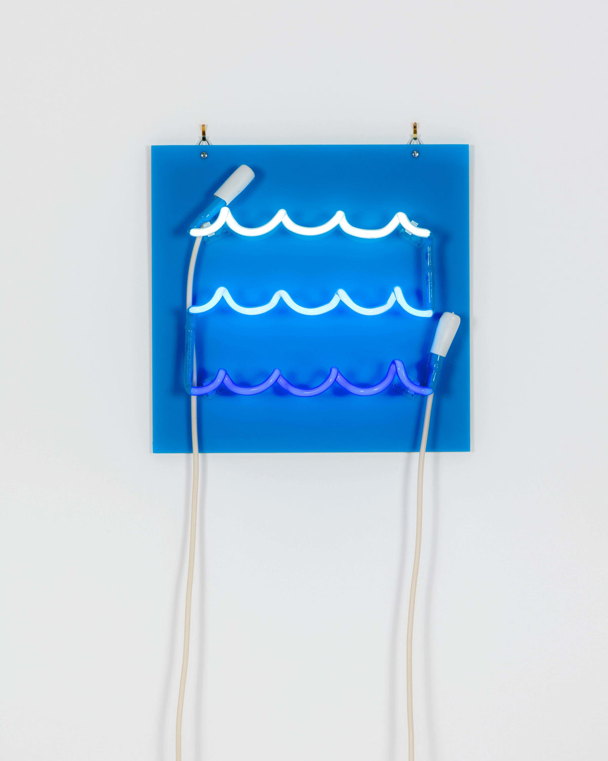 neon light decor waves