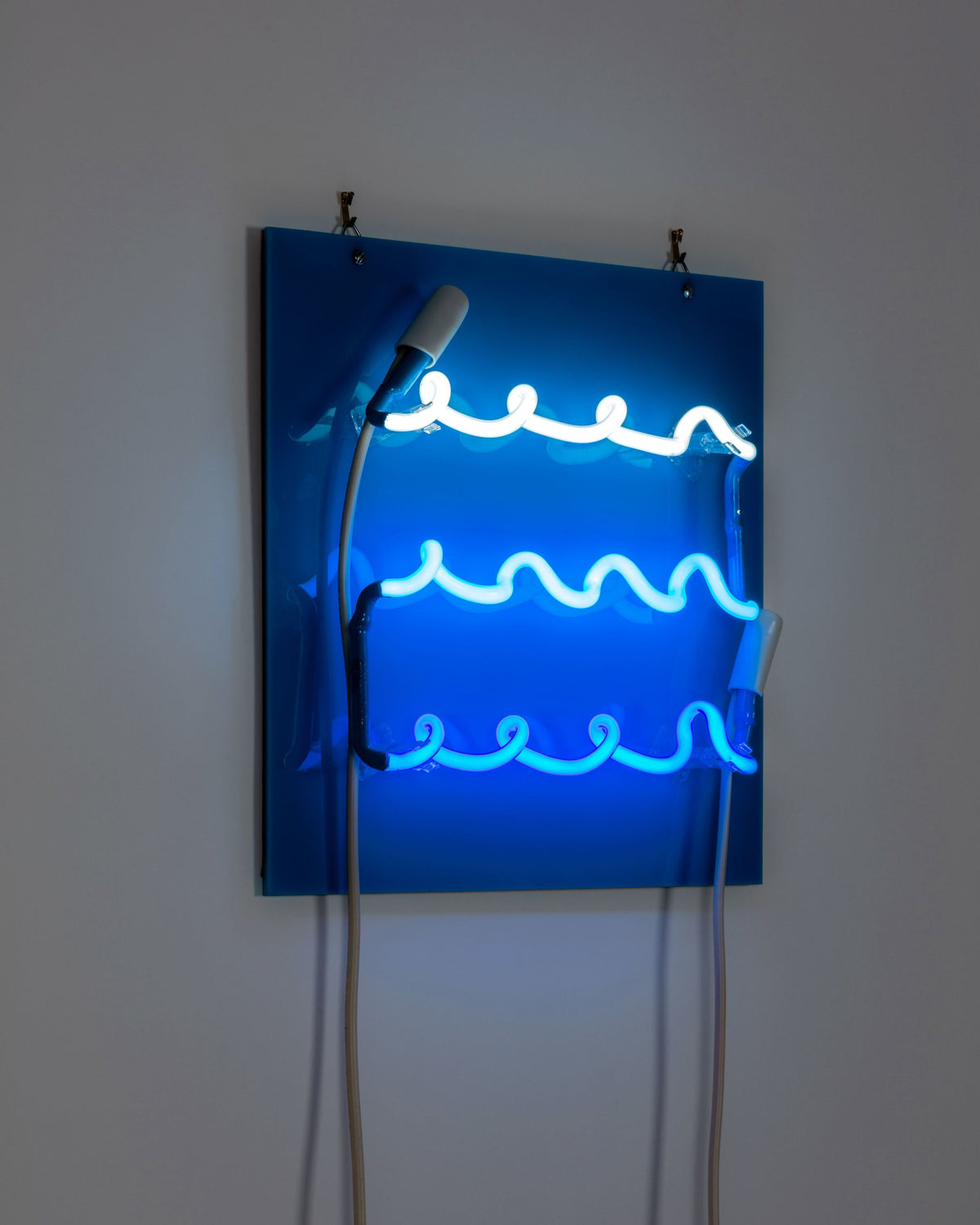 neon light decor waves