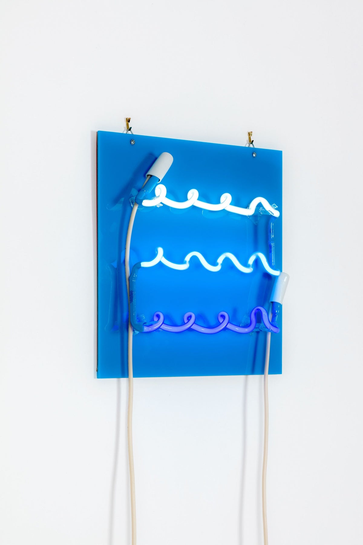 neon light decor waves