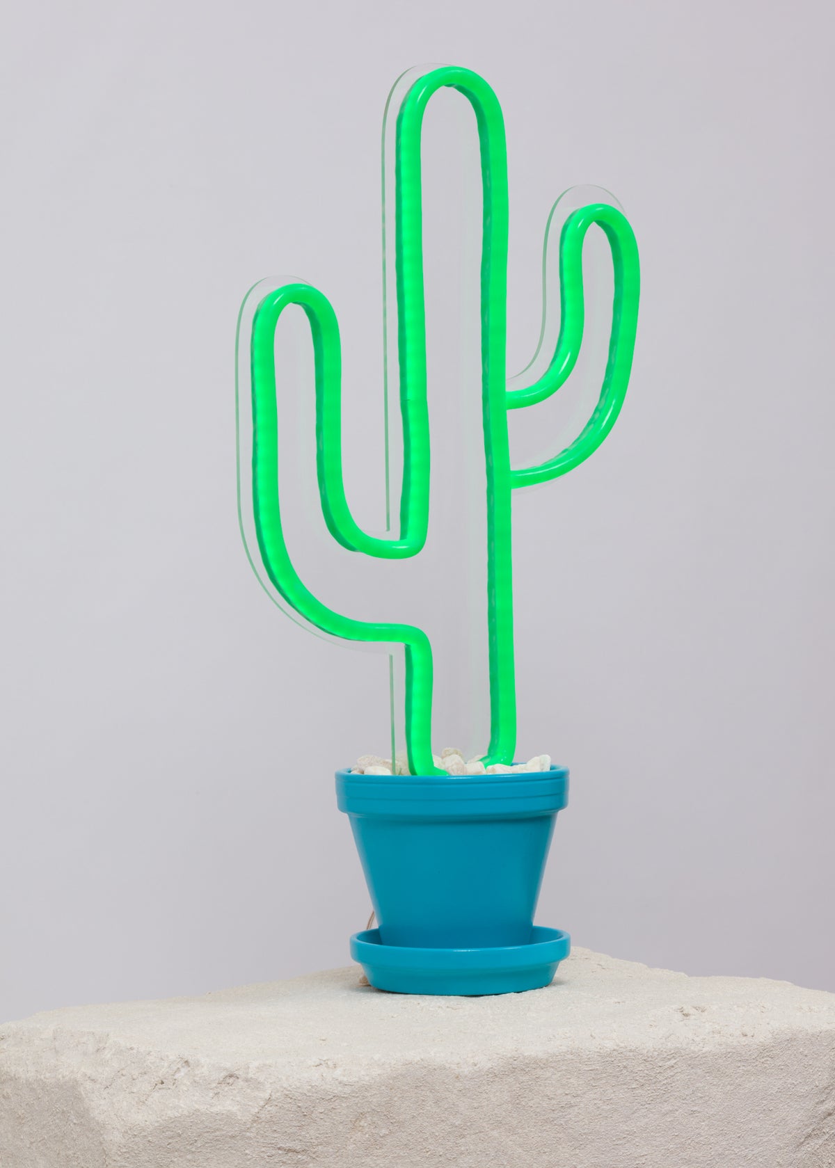 classic cactus shaped neon decor